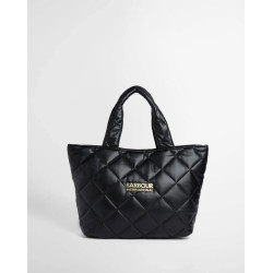 BARBOUR INTERNATIONAL SOFT QUILTED BATTERSEA TOTE BAG LBA0576BK11 BIBK11-BLACK