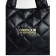 BARBOUR INTERNATIONAL SOFT QUILTED BATTERSEA TOTE BAG LBA0576BK11 BIBK11-BLACK