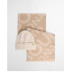 BARBOUR INTERNATIONAL PENDLE BEANIE & KENNA SCARF GIFT SET LGS0105CR31 BICR31-MOONBEAM/CAMEL