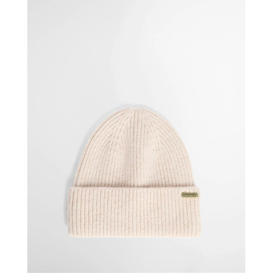BARBOUR INTERNATIONAL PENDLE BEANIE & KENNA SCARF GIFT SET LGS0105CR31 BICR31-MOONBEAM/CAMEL