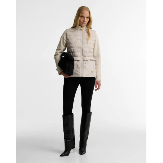 BARBOUR INTERNATIONAL ARI QUILTED SWEATSHIRT LQS0071CR52 BICR52-MOONBEAM