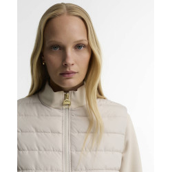 BARBOUR INTERNATIONAL ARI QUILTED SWEATSHIRT LQS0071CR52 BICR52-MOONBEAM