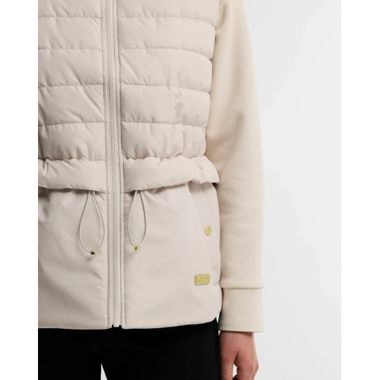 BARBOUR INTERNATIONAL ARI QUILTED SWEATSHIRT LQS0071CR52 BICR52-MOONBEAM