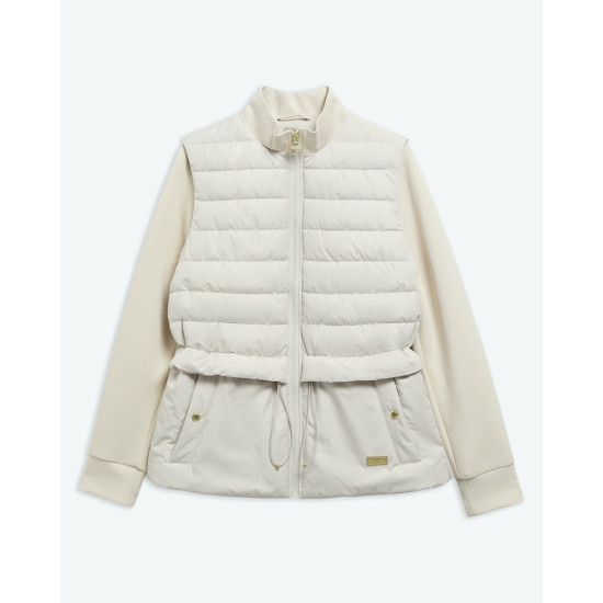 BARBOUR INTERNATIONAL ARI QUILTED SWEATSHIRT LQS0071CR52 BICR52-MOONBEAM