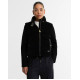 BARBOUR INTERNATIONAL BALATON FAUX-VELVET QUILTED SWEATSHIRT LQS0072BK91 BIBK91-BLACK