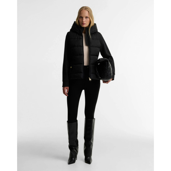 BARBOUR INTERNATIONAL CONWAY QUILTED SWEATSHIRT LQS0073BK11 BIBK11-BLACK
