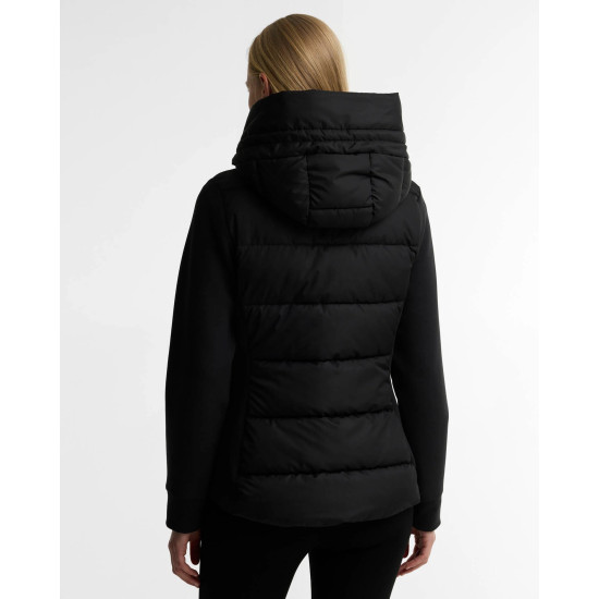 BARBOUR INTERNATIONAL CONWAY QUILTED SWEATSHIRT LQS0073BK11 BIBK11-BLACK