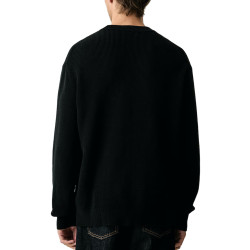 CALVIN KLEIN LS CLASSIC COTTON WFL CREWNECK SWEATER 9GG LV04RH326G UB1-BLACK