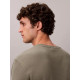 CALVIN KLEIN LS WAFFLE BADGE CREWNK TEE LV040EM217 LDY-DUSTY OLIVE