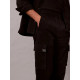 CALVIN KLEIN SKINNY ELASTIC TWILL CARGO PANTS LV04RD608G UB1-BLACK