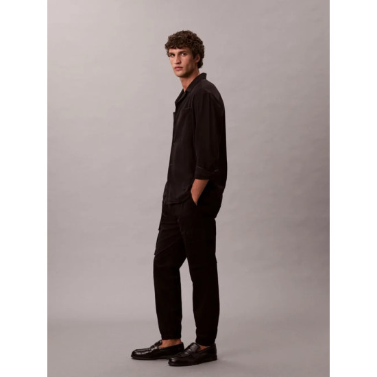 CALVIN KLEIN SKINNY ELASTIC TWILL CARGO PANTS LV04RD608G UB1-BLACK