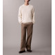 CALVIN KLEIN LS EASY AOP COTTON CREWNECK SWEATER LV04RE301G YAS-ECRU