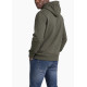 CALVIN KLEIN CL LS 350TERRY WVN LBL HOODIE LV04RG269G LDY-DUSTY OLIVE