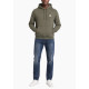 CALVIN KLEIN CL LS 350TERRY WVN LBL HOODIE LV04RG269G LDY-DUSTY OLIVE
