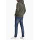 CALVIN KLEIN CL LS 350TERRY WVN LBL HOODIE LV04RG269G LDY-DUSTY OLIVE