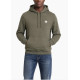 CALVIN KLEIN CL LS 350TERRY WVN LBL HOODIE LV04RG269G LDY-DUSTY OLIVE