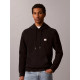 CALVIN KLEIN CL LS 350TERRY WVN LBL HOODIE LV04RG269G UB1-BLACK