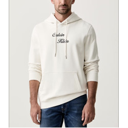 CALVIN KLEIN CL LS 350TERRY SCRIP HOODIE LV04RG271G YAS-WHITE