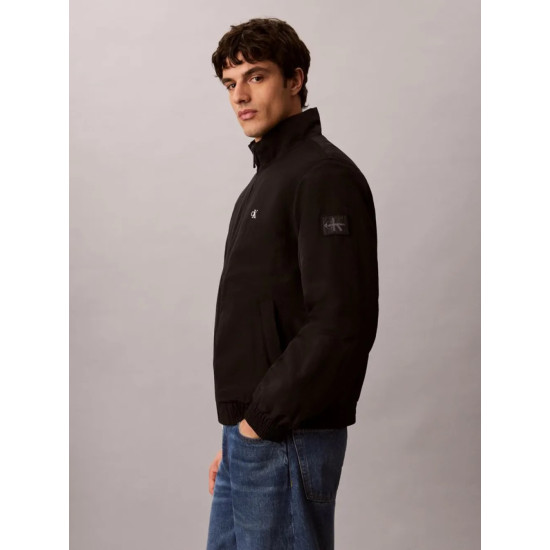 CALVIN KLEIN LS PADDED NYLON HARRINGTON JACKET LV04RG500G UB1-BLACK