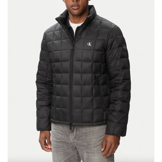 CALVIN KLEIN LS ULTRL TWT NYLON QUILTED PUFFER LV04RG506G UB1-BLACK