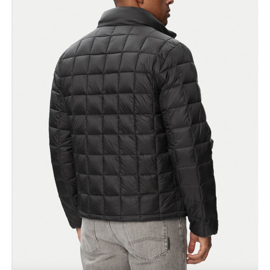CALVIN KLEIN LS ULTRL TWT NYLON QUILTED PUFFER LV04RG506G UB1-BLACK