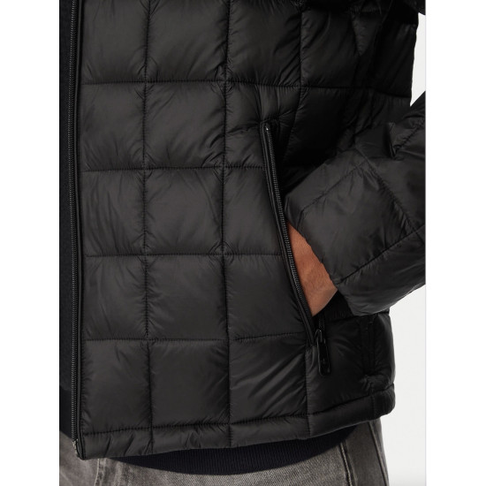 CALVIN KLEIN LS ULTRL TWT NYLON QUILTED PUFFER LV04RG506G UB1-BLACK