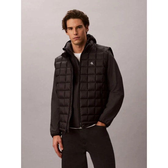 CALVIN KLEIN SL ULTRAL NYLON QUILTED PUFFER GILEK LV04RG507G UB1-BLACK