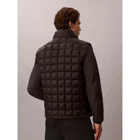 CALVIN KLEIN SL ULTRAL NYLON QUILTED PUFFER GILEK LV04RG507G UB1-BLACK