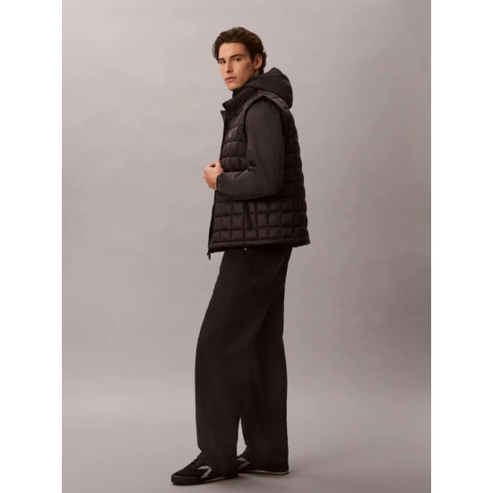 CALVIN KLEIN SL ULTRAL NYLON QUILTED PUFFER GILEK LV04RG507G UB1-BLACK