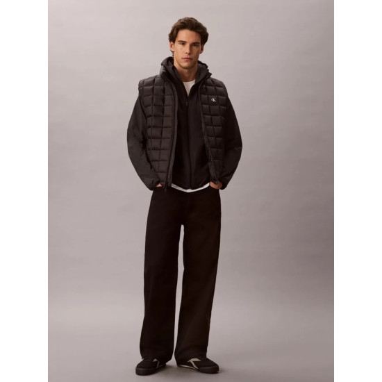 CALVIN KLEIN SL ULTRAL NYLON QUILTED PUFFER GILEK LV04RG507G UB1-BLACK