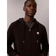 CALVIN KLEIN CL LS 350TERRY WVN LBL FZ HOODIE LV04RH234G UB1-BLACK