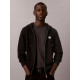 CALVIN KLEIN CL LS 350TERRY WVN LBL FZ HOODIE LV04RH234G UB1-BLACK