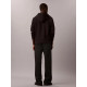 CALVIN KLEIN CL LS 350TERRY WVN LBL FZ HOODIE LV04RH234G UB1-BLACK