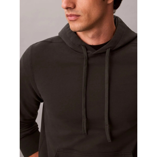 CALVIN KLEIN LS EU 350TERRY BADGE HOODIE LV04RJ201G 8MN-PIRATE BLACK
