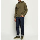 CALVIN KLEIN LS EU 350TERRY BADGE HOODIE LV04RJ201G LI1-OLIVE NIGHT 