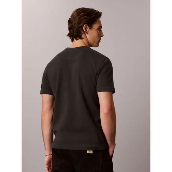 CALVIN KLEIN SS WAFFLE BADGE CREWNECK TEE LV04RJ208G 8MN