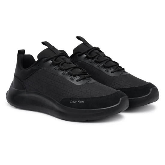 CALVIN KLEIN LIGHT EVA RUNN LACEUP SNEAKERS HM0HM02343 0GJ-TRIPLE BLACK