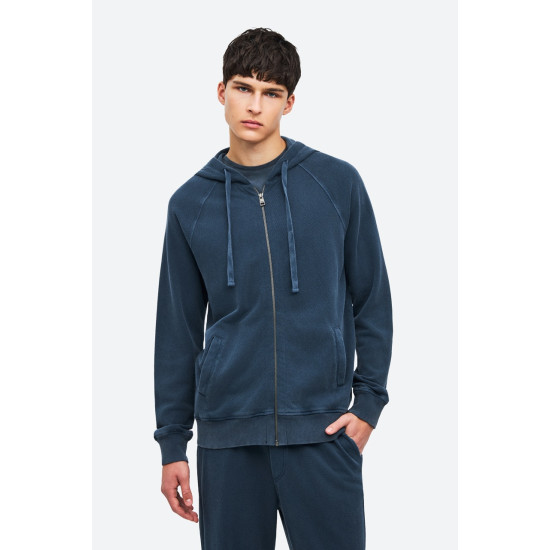 DIRTY LAUNDRY PIQUE FLEECE FULLZIP DLMF000207 VINTAGE BLUE