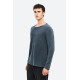 DIRTY LAUNDRY RAW EDGES LONGSLEEVE DLML000168 VINTAGE BLUE