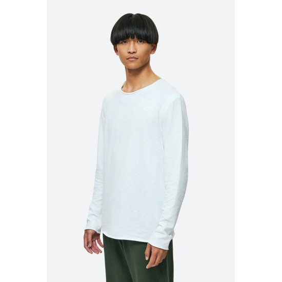 DIRTY LAUNDRY RAW EDGES LONGSLEEVE DLML000168 WHITE