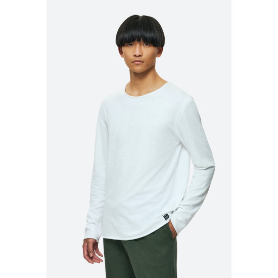 DIRTY LAUNDRY RAW EDGES LONGSLEEVE DLML000168 WHITE