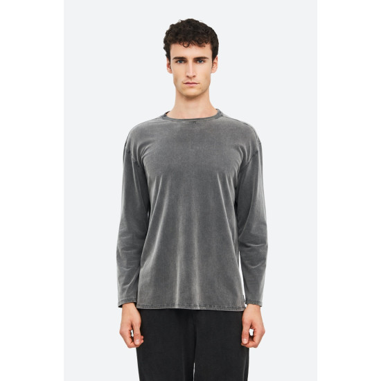 DIRTY LAUNDRY OVERSIZED BRUSHED LONGSLEEVE DLML000181 VINTAGE GREY