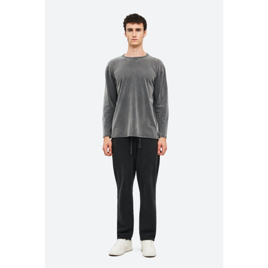 DIRTY LAUNDRY OVERSIZED BRUSHED LONGSLEEVE DLML000181 VINTAGE GREY