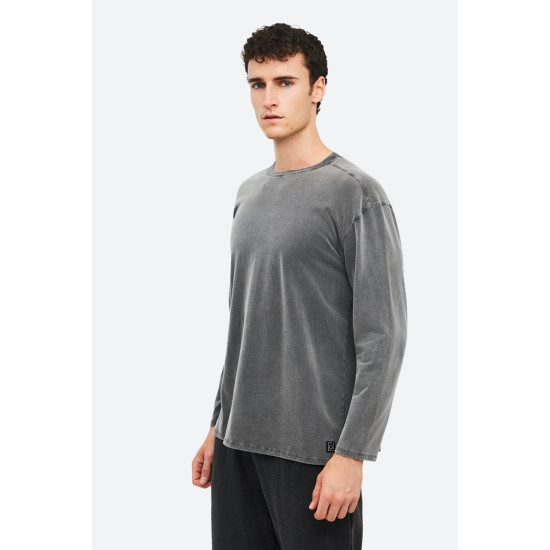 DIRTY LAUNDRY OVERSIZED BRUSHED LONGSLEEVE DLML000181 VINTAGE GREY