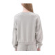 DIRTY LAUNDRY OVERSIZED ASSYMETRIC CREWNECK DLWC000036 VINTAGE GREIGE