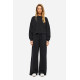 DIRTY LAUNDRY OVERSIZED CREWNECK WITH DESTROYS DLWC000043 VINTAGE BLACK