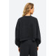 DIRTY LAUNDRY OVERSIZED CREWNECK WITH DESTROYS DLWC000043 VINTAGE BLACK