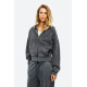 DIRTY LAUNDRY CROPPED FULLZIP WITH SEAMING DLWF000064 VINTAGE GREY 