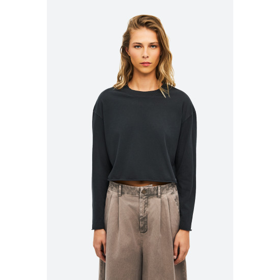 DIRTY LAUNDRY BOXY LONGSLEEVE DLWL000047 VINTAGE BLACK 