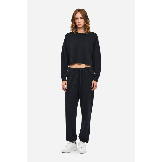 DIRTY LAUNDRY PIQUE FLEECE LONGSLEEVE DLWL000057 VINTAGE BLACK